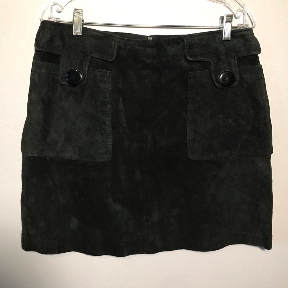 Vintage INC International Concepts Women's Skirt Size 12 Y2K Suede Mini Lined - Picture 7 of 9